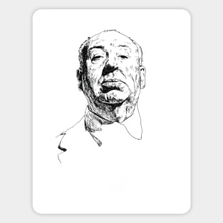 Alfred Hitchcock Sketch Magnet